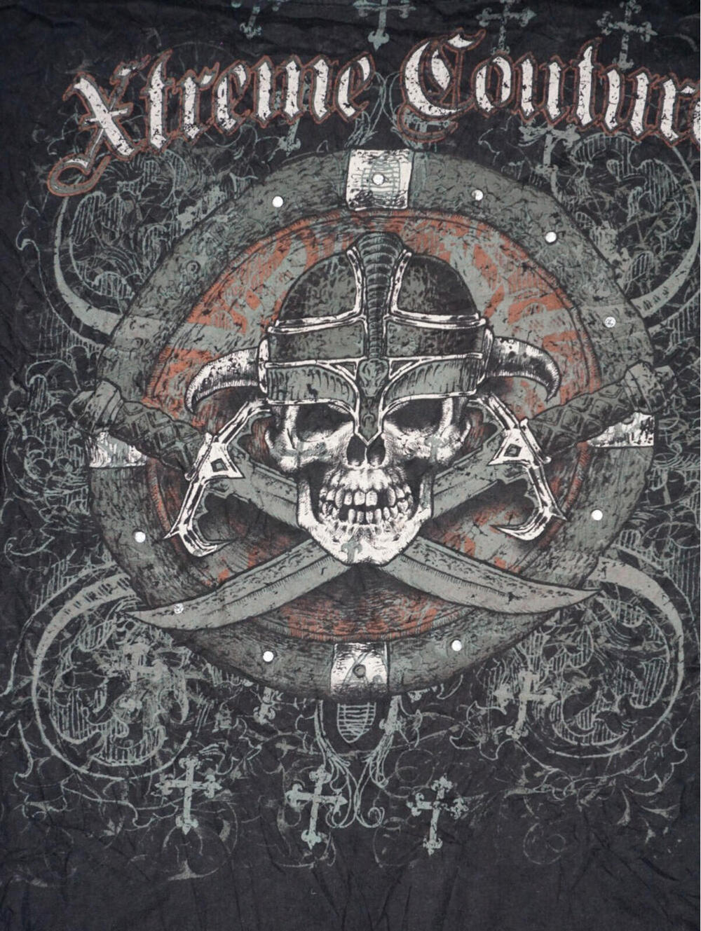 Xtreme Couture T Shirt XXL Black Y2K Affliction Tap Out MMA Grunge Skeleton  Tee